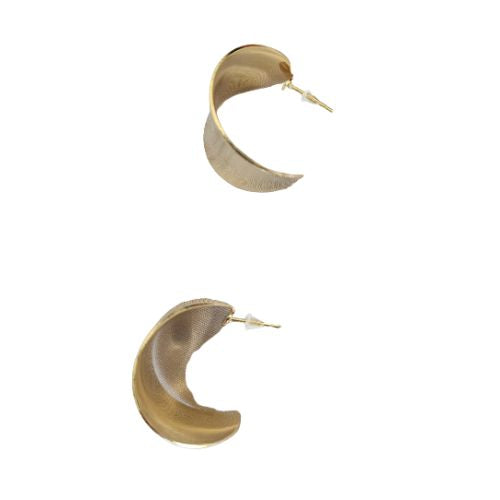 Luna Loop – Minimalist Gold Hoops Atlas by J&D