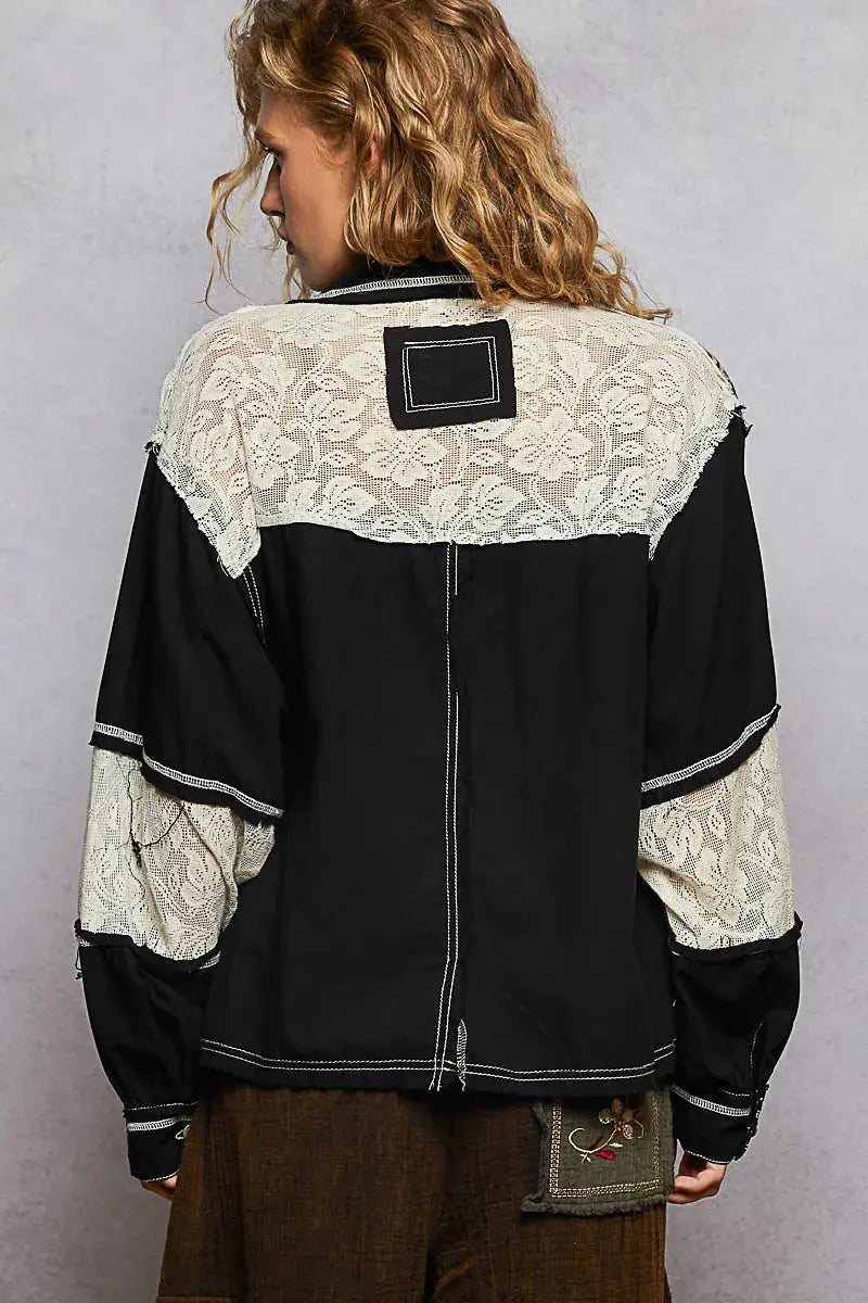 This stunning vintage-inspired denim jacket features intricate baroque embroidery that transforms a classic silhouette into a statement piece. Crafted from premium cotton denim with artistic embellishments in metallic threads, this jacket combines street style with luxury fashion element