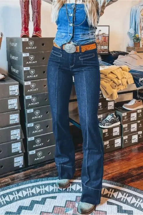 Elevate your denim collection with these Deep Wash Straight Jeans, designed for effortless sophistication and everyday wear. The rich deep wash adds a polished touch, making these jeans a staple for both casual and refined looks. Crafted from a blend of 65% cotton, 33% polyester, and 2% elastane, they offer durability and structure while maintaining a comfortable fit.