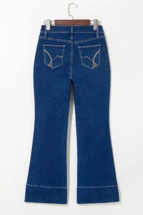 Elevate your denim collection with these Deep Wash Straight Jeans, designed for effortless sophistication and everyday wear. The rich deep wash adds a polished touch, making these jeans a staple for both casual and refined looks. Crafted from a blend of 65% cotton, 33% polyester, and 2% elastane, they offer durability and structure while maintaining a comfortable fit.