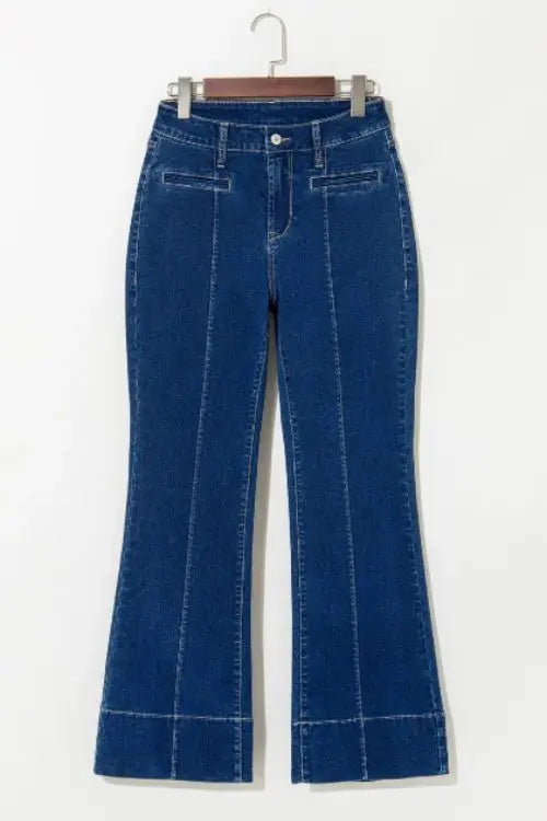 Elevate your denim collection with these Deep Wash Straight Jeans, designed for effortless sophistication and everyday wear. The rich deep wash adds a polished touch, making these jeans a staple for both casual and refined looks. Crafted from a blend of 65% cotton, 33% polyester, and 2% elastane, they offer durability and structure while maintaining a comfortable fit.
